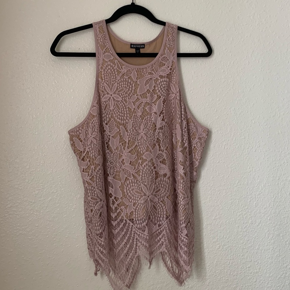 lace with nude internal tank (baby pink)